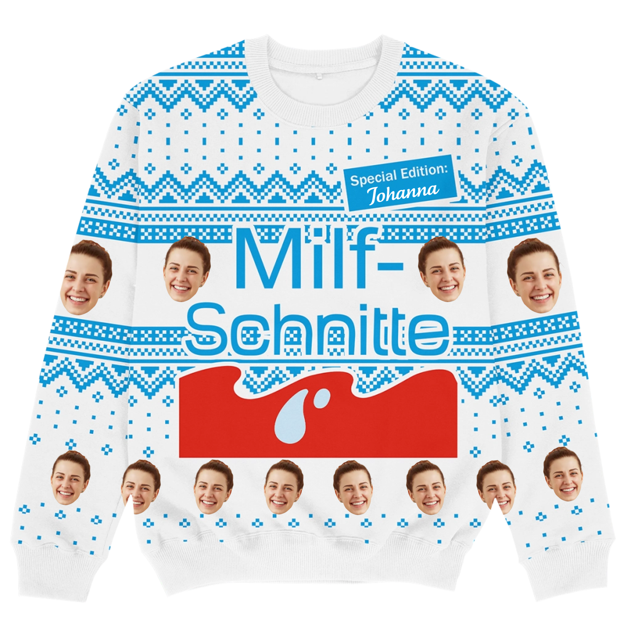MILFSCHNITTE - Personalisierbarer Christmas Sweater