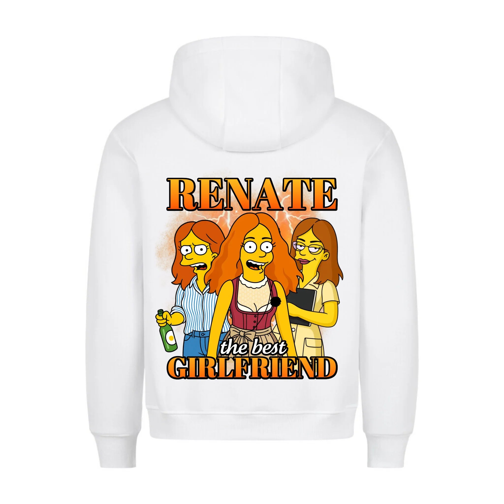 GIRLFRIEND COMIC - Personalisierbarer Hoodie Back