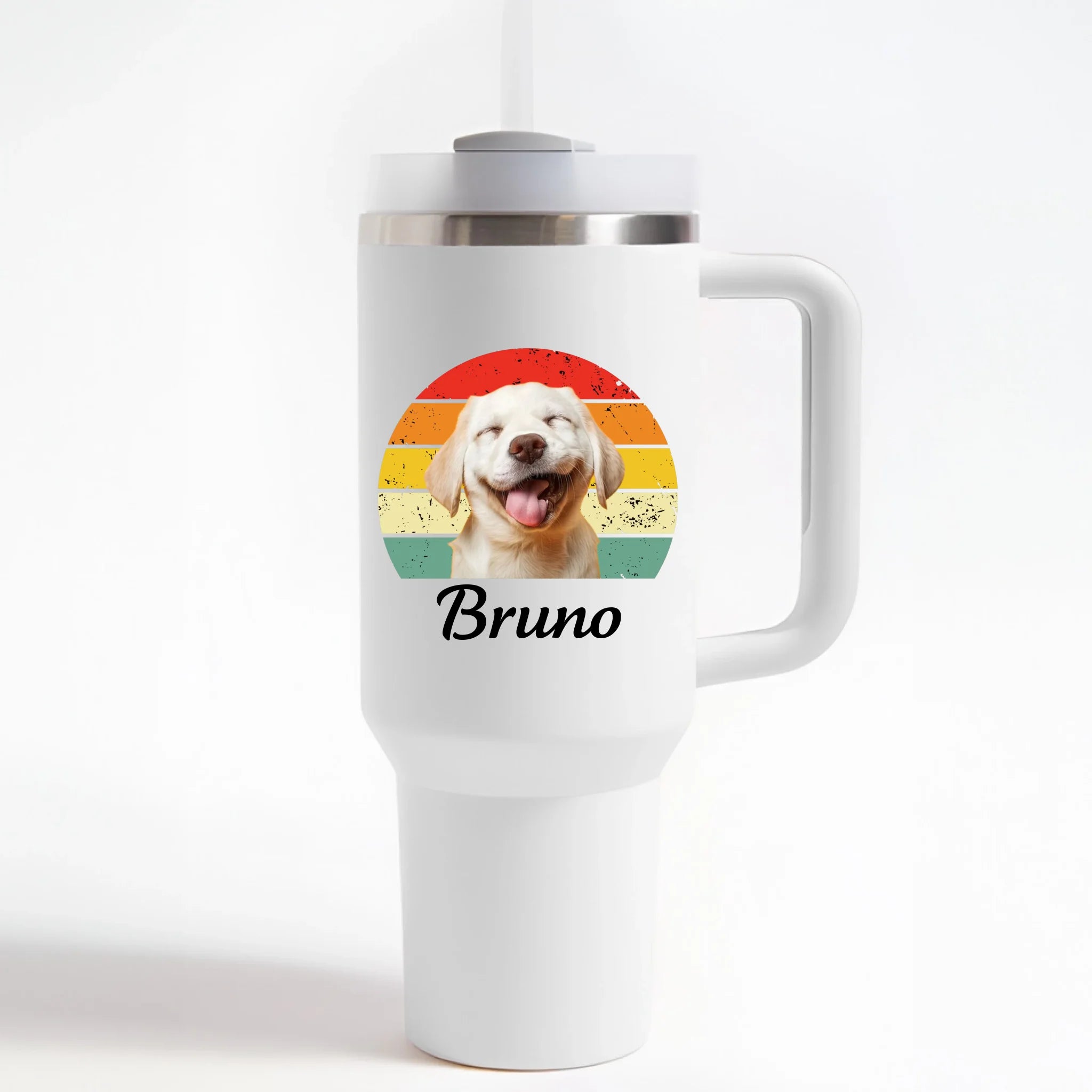 RETRO DOG - Personalisierbarer Thermobecher