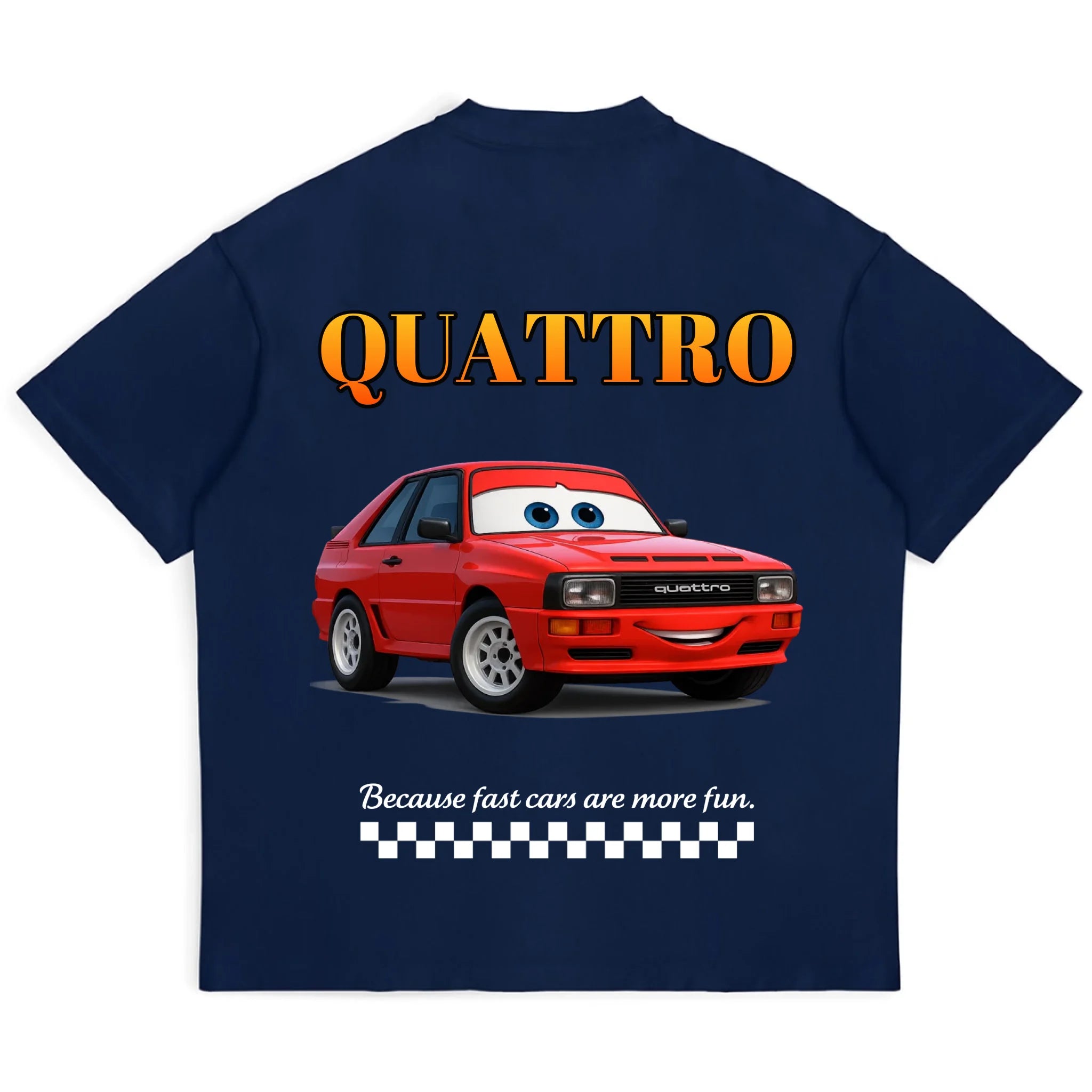 navy tee mockup back