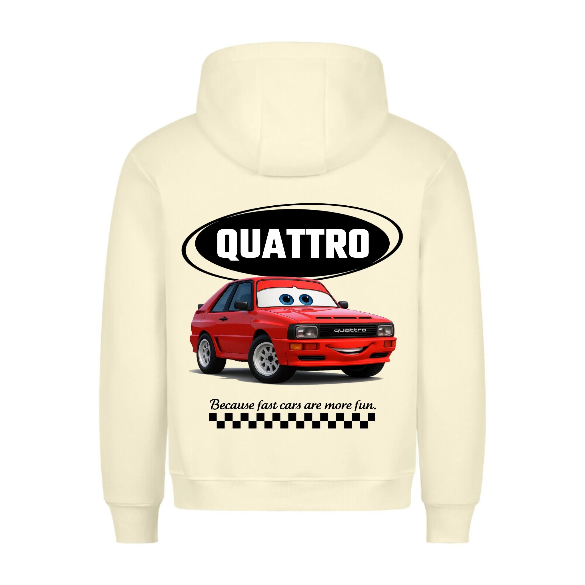 CAR COMIC - Personalisierbarer Hoodie Back