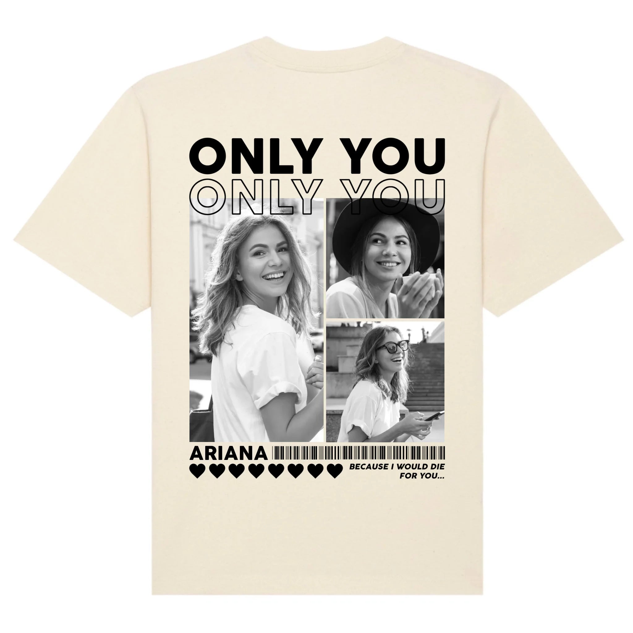 mockup shirt back natural