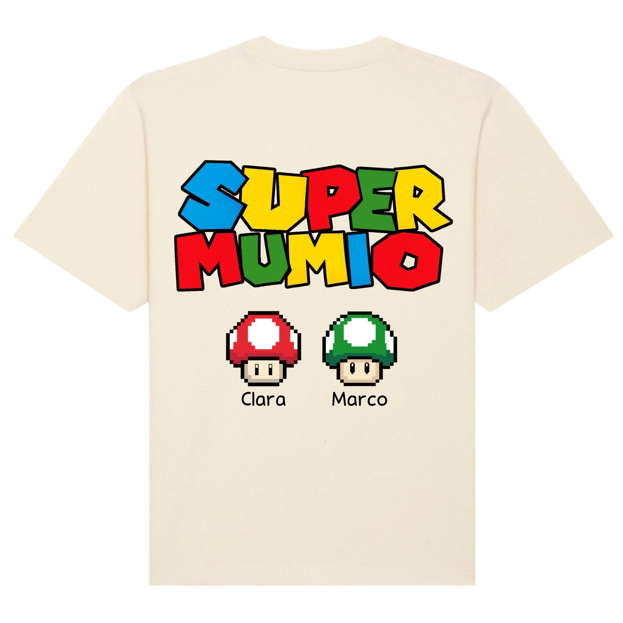 mockup shirt back natural