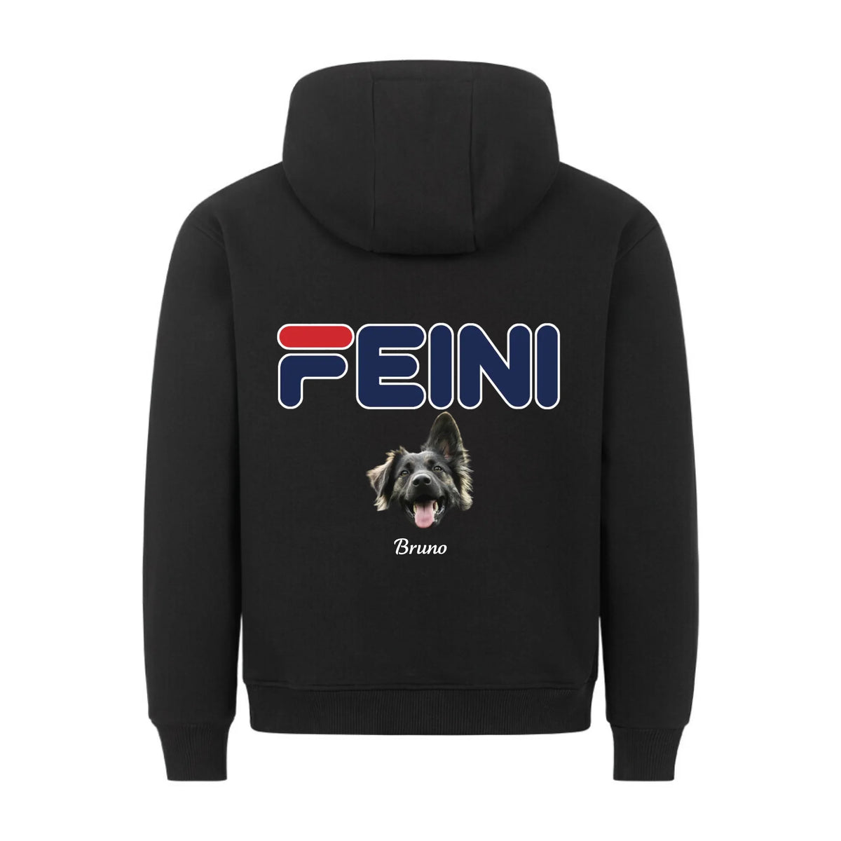 FEINI FOTO - Personalisierbarer Hoodie Backprint