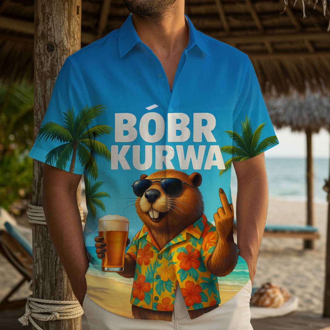 BOBR KURWA SUMMER EDITION - Hawaiihemd