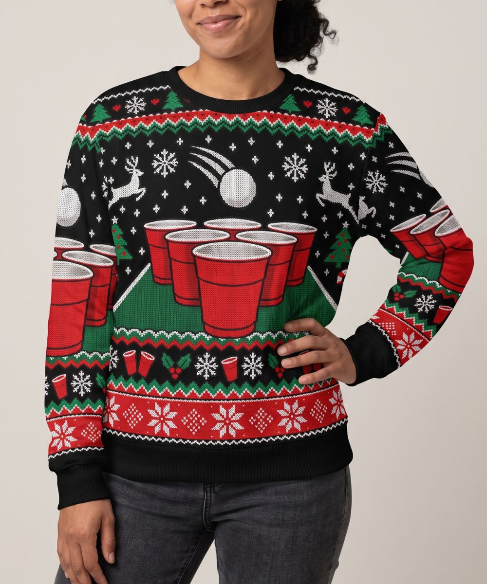 BEERPONG - Maglione Natalizio Signature