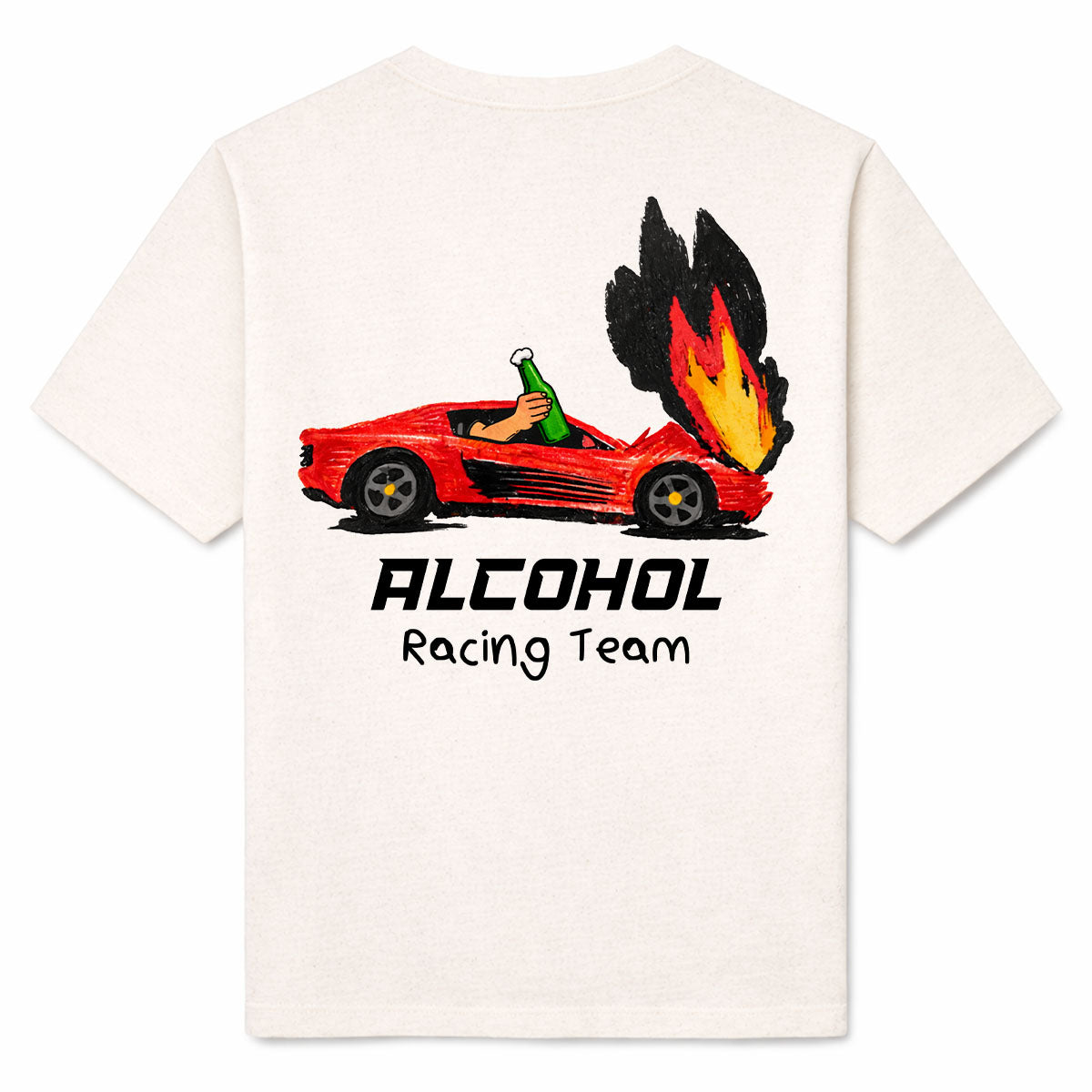 ALCOHOL RACING TEAM - Premium T-Shirt Backprint