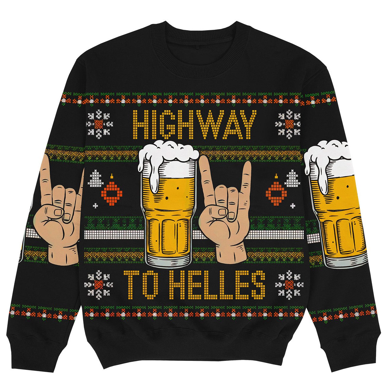 HIGHWAY TO HELLES - Christmas Ugly Sweater