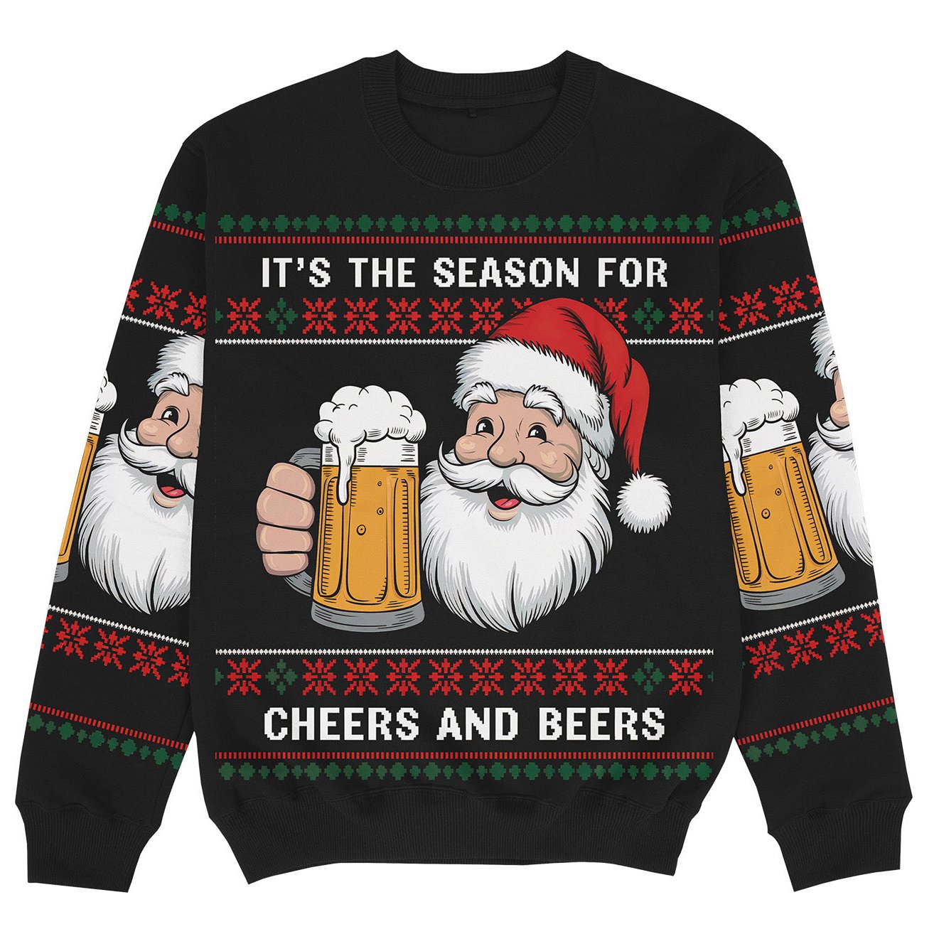 CHEERS AND BEERS - CChristmas Ugly Sweater