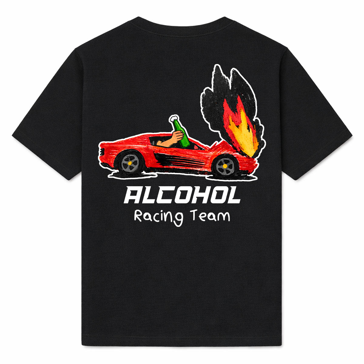 ALCOHOL RACING TEAM - Premium T-Shirt Backprint
