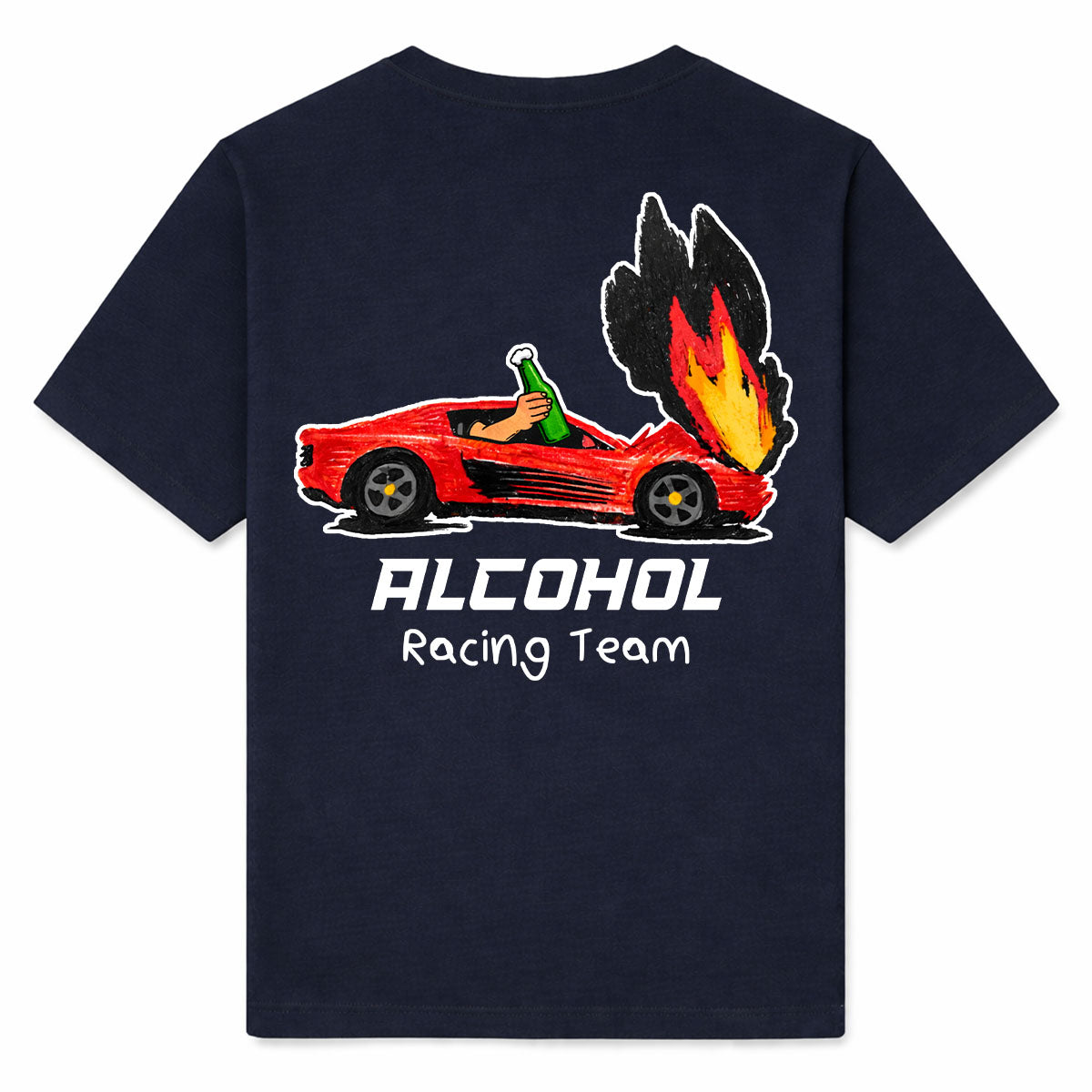 ALCOHOL RACING TEAM - Premium T-Shirt Backprint