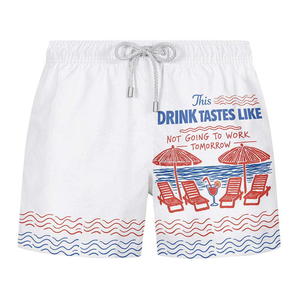 THIS DRINK TASTES - Premium Badeshort Fullprint