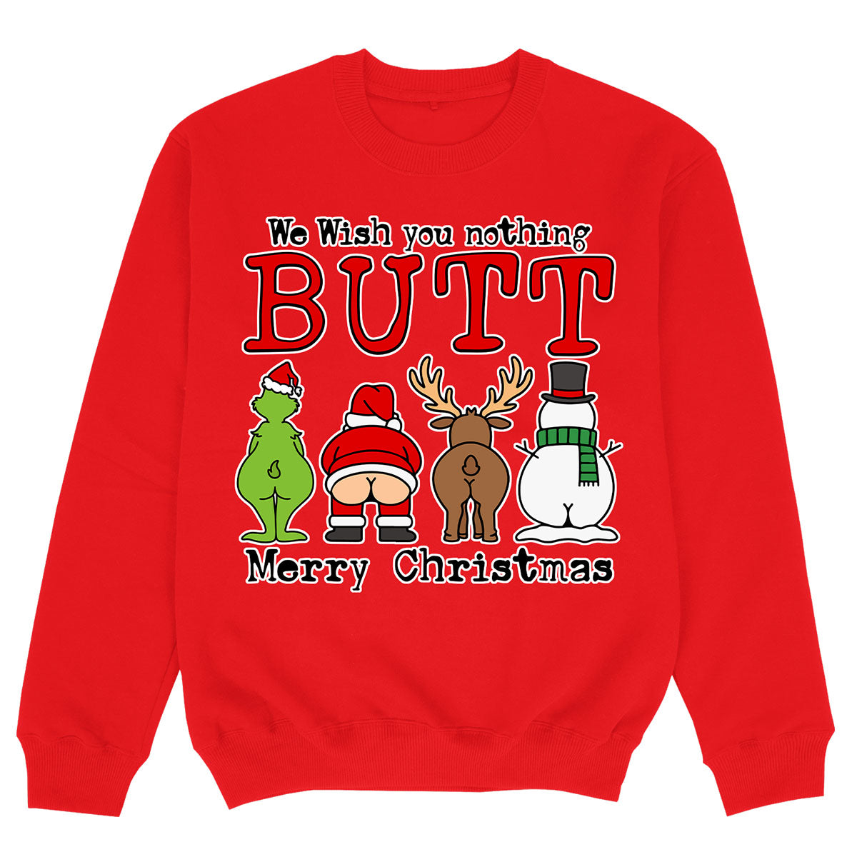 NOTHING BUTT MERRY CHRISTMAS - Sudadera Premium