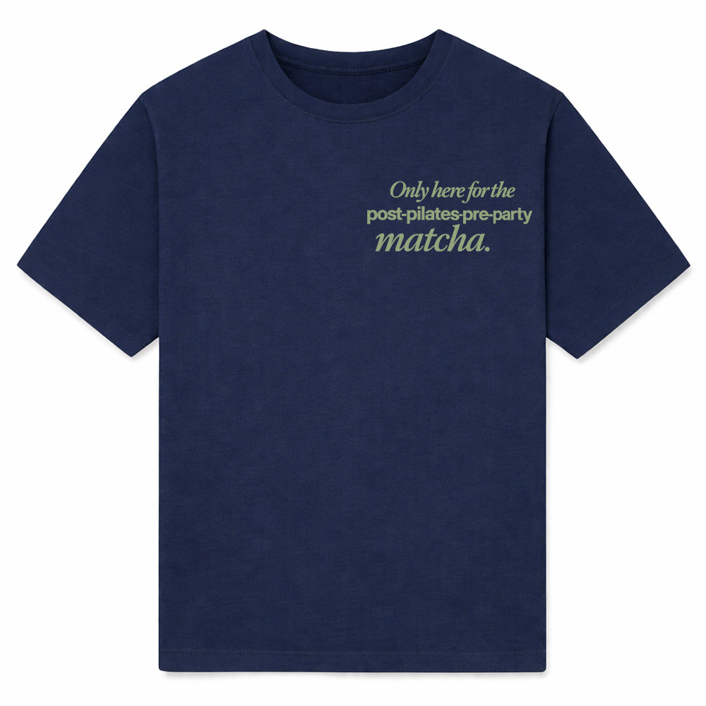POST PILATES PRE PARTY MATCHA - Premium T-Shirt Unisex