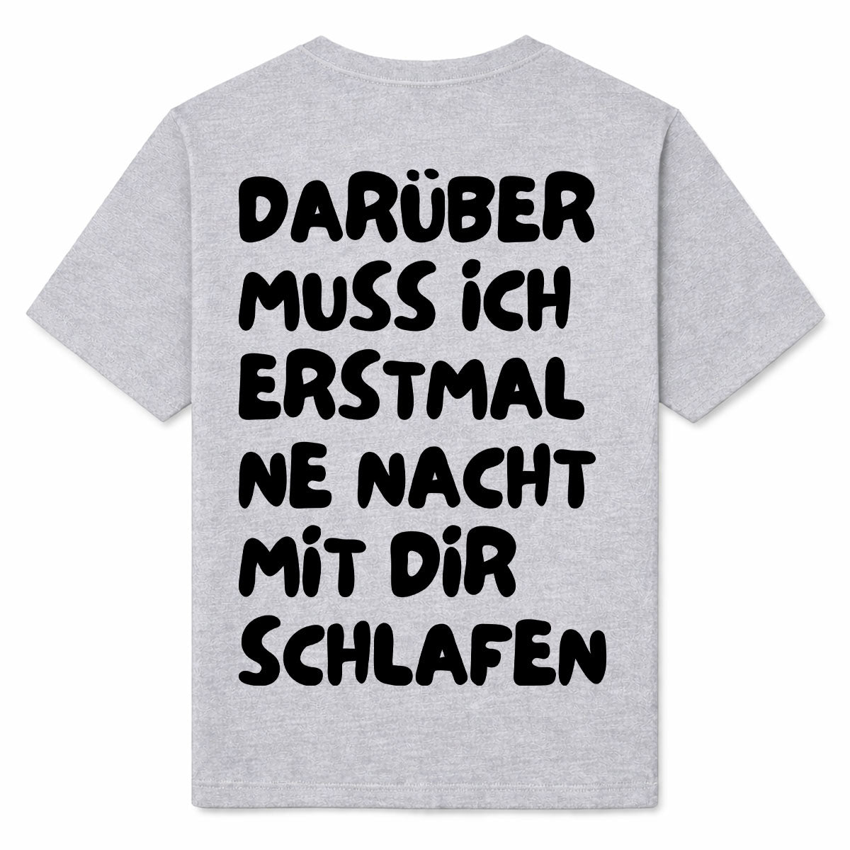 DARÜBER SCHLAFEN - Premium T-Shirt Backprint