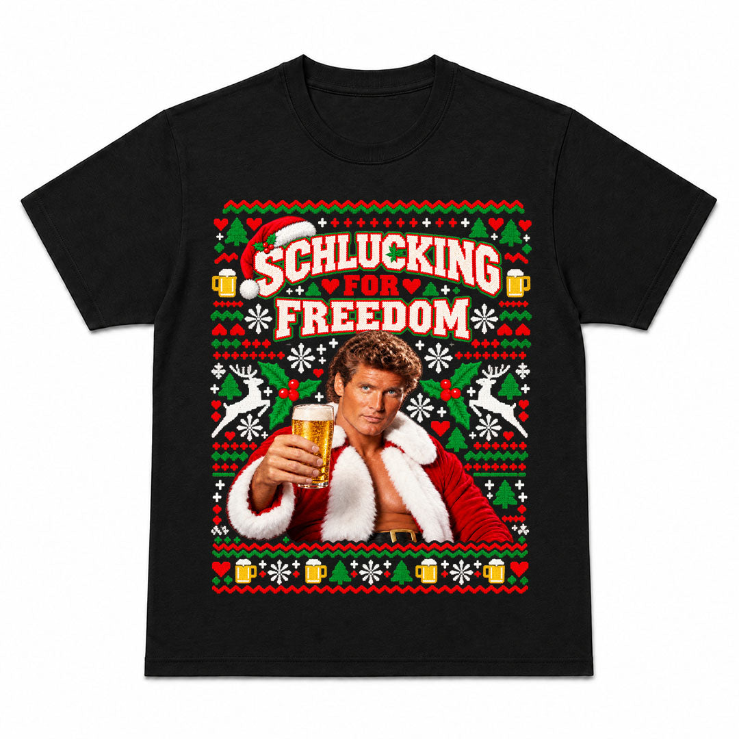 SCHLUCKING FOR FREEDOM CHRISTMAS - T-Shirt de Noël