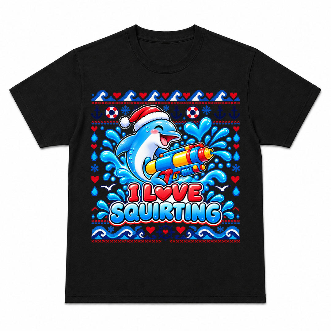 I LOVE SQUIRTING CHRISTMAS - Camiseta Navideña