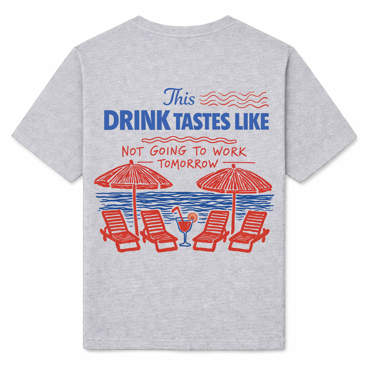 NOT GOING TO WORK - Premium T-Shirt Backprint