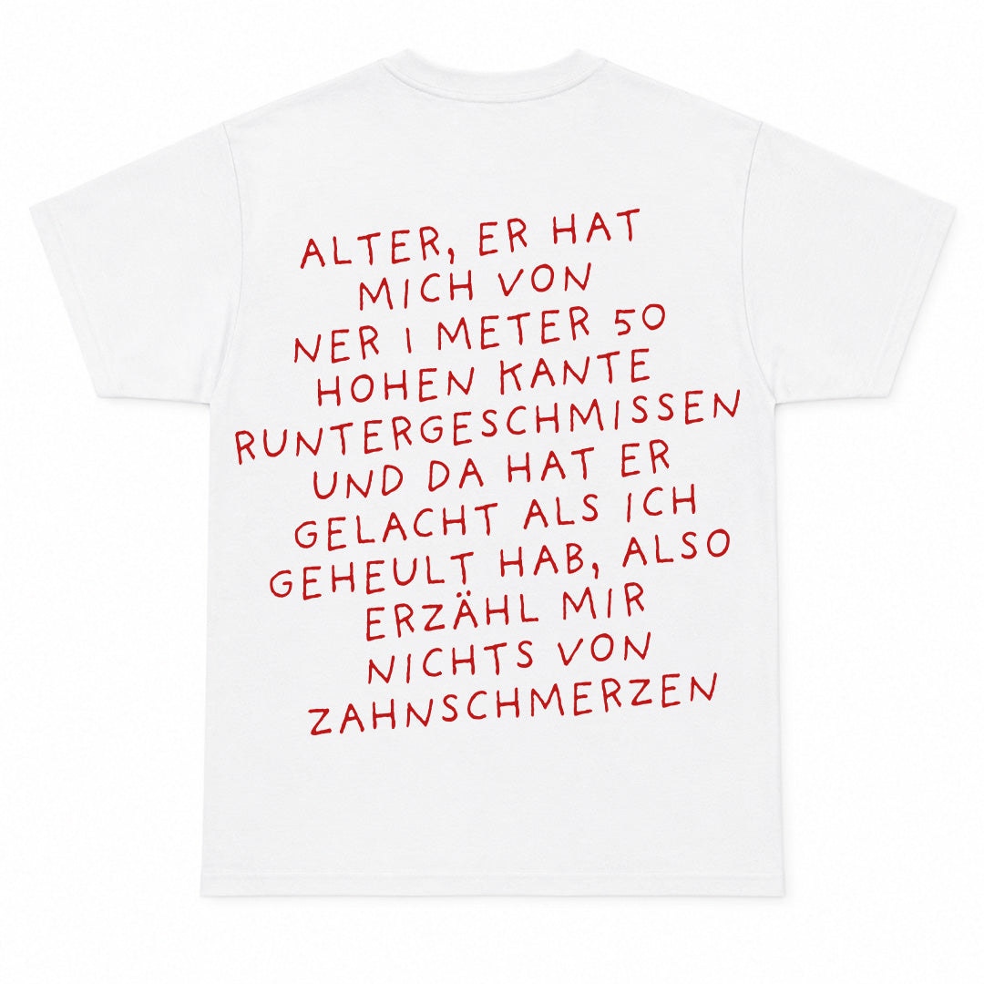 ZAHNSCHMERZEN - T-shirt Premium Unisex – Stampa sul retro