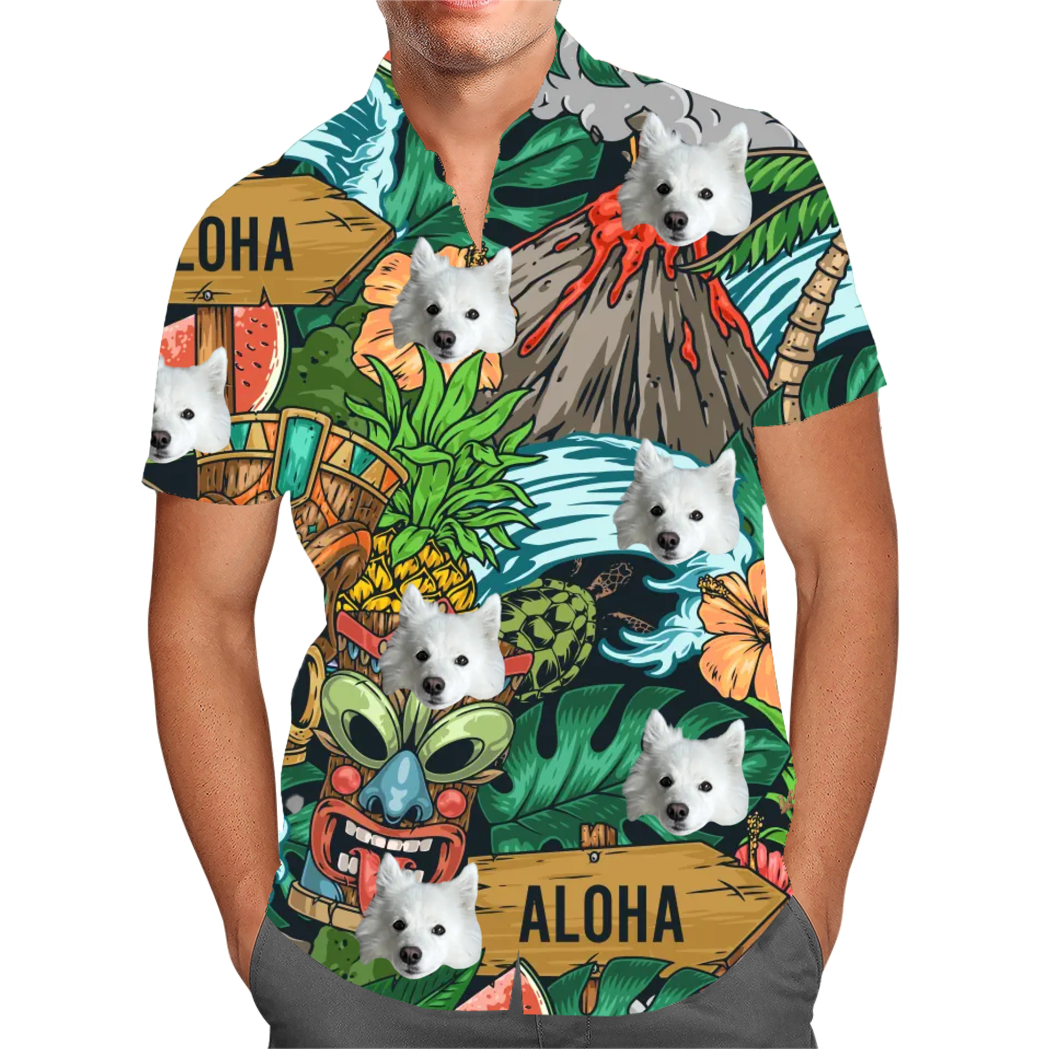 Hawaiihemd Personalisierbar Face