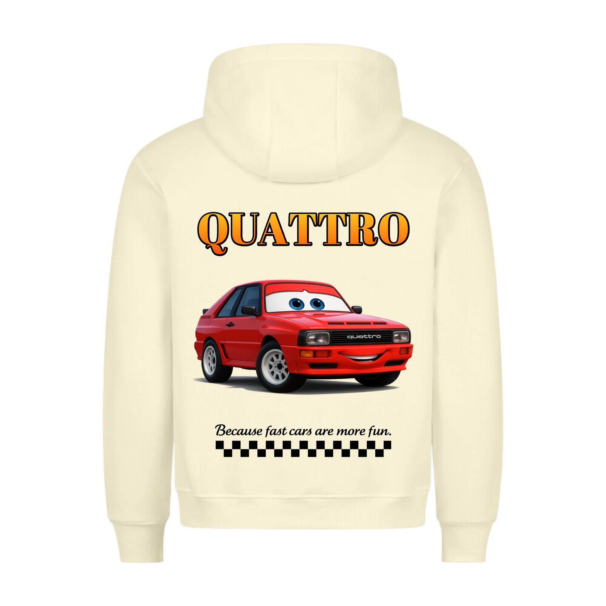 CAR VINTAGE COMIC - Personalisierbarer Hoodie Back
