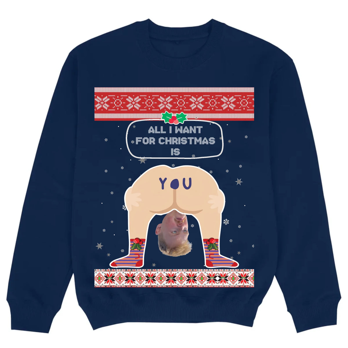 mockup sweater navy