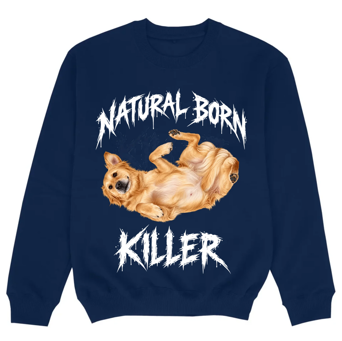 mockup sweater navy