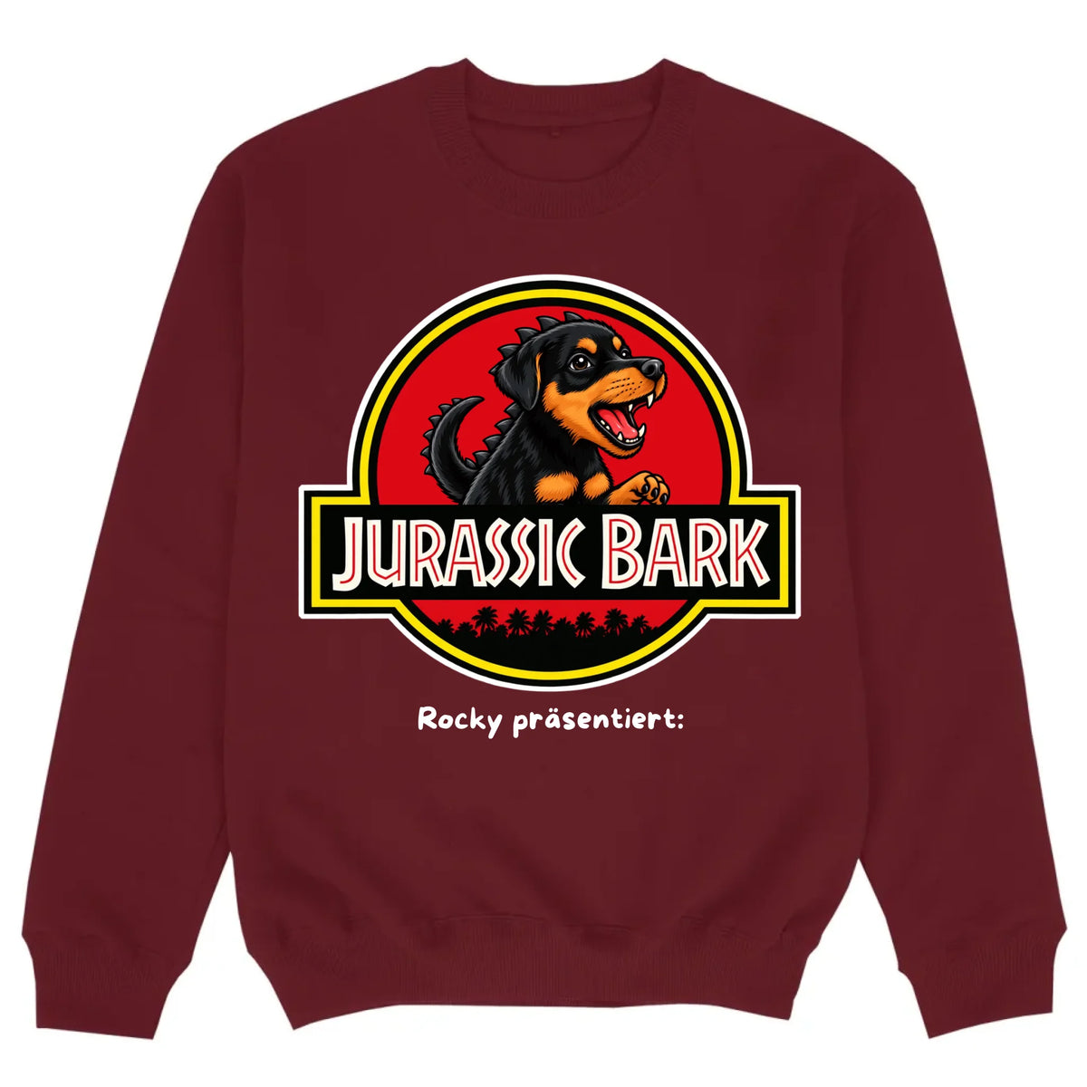 mockup sweater burgund
