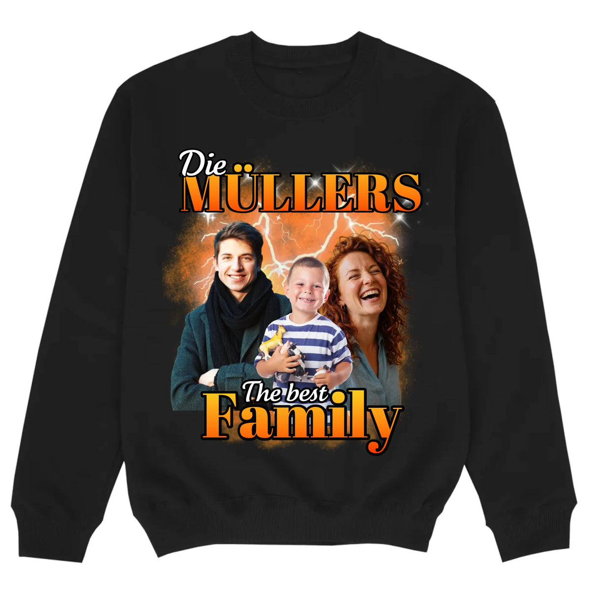 mockup sweater black