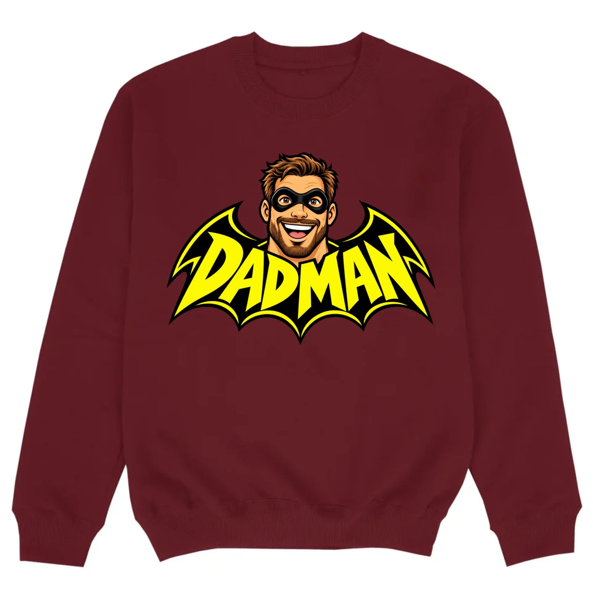 mockup sweater burgund