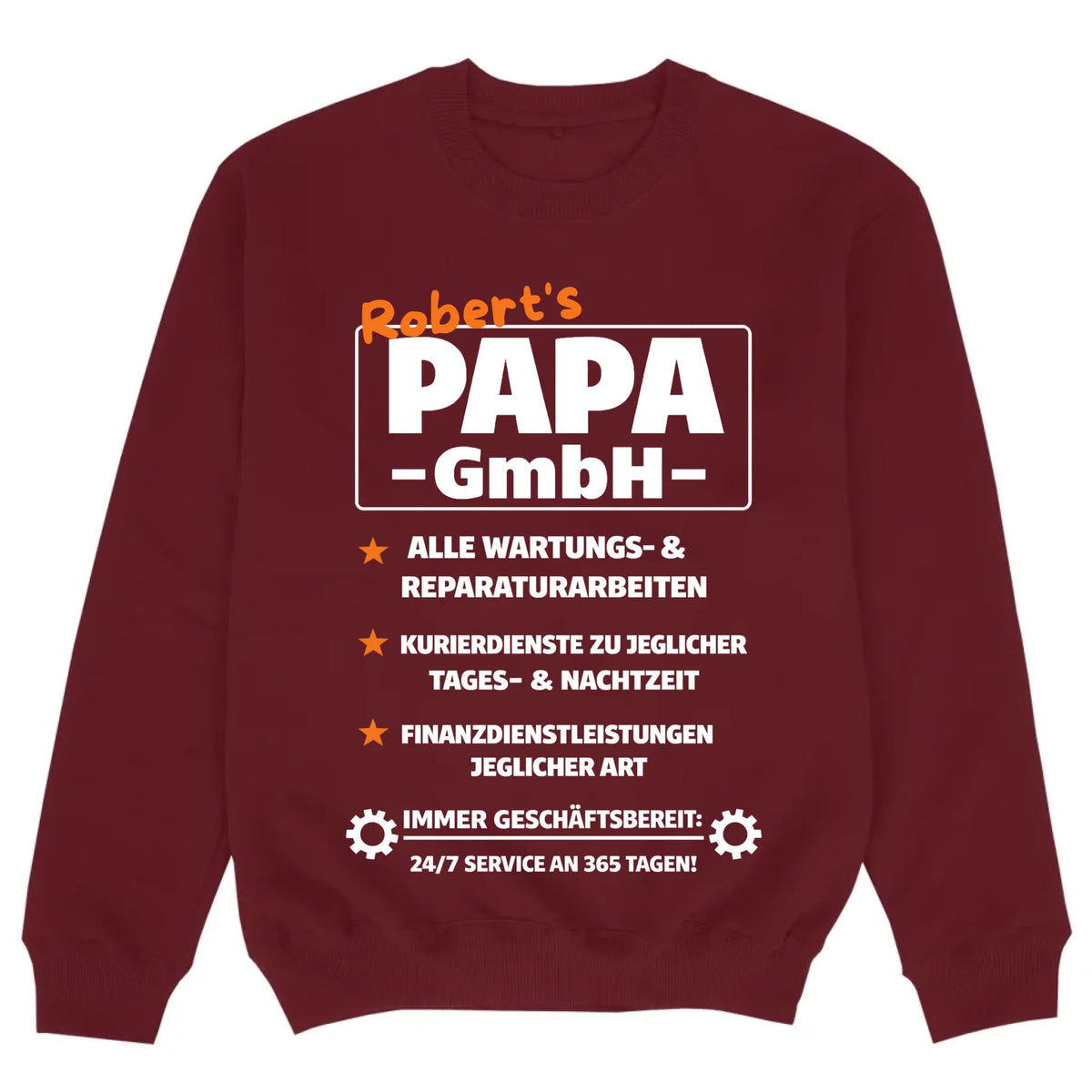 mockup sweater burgund