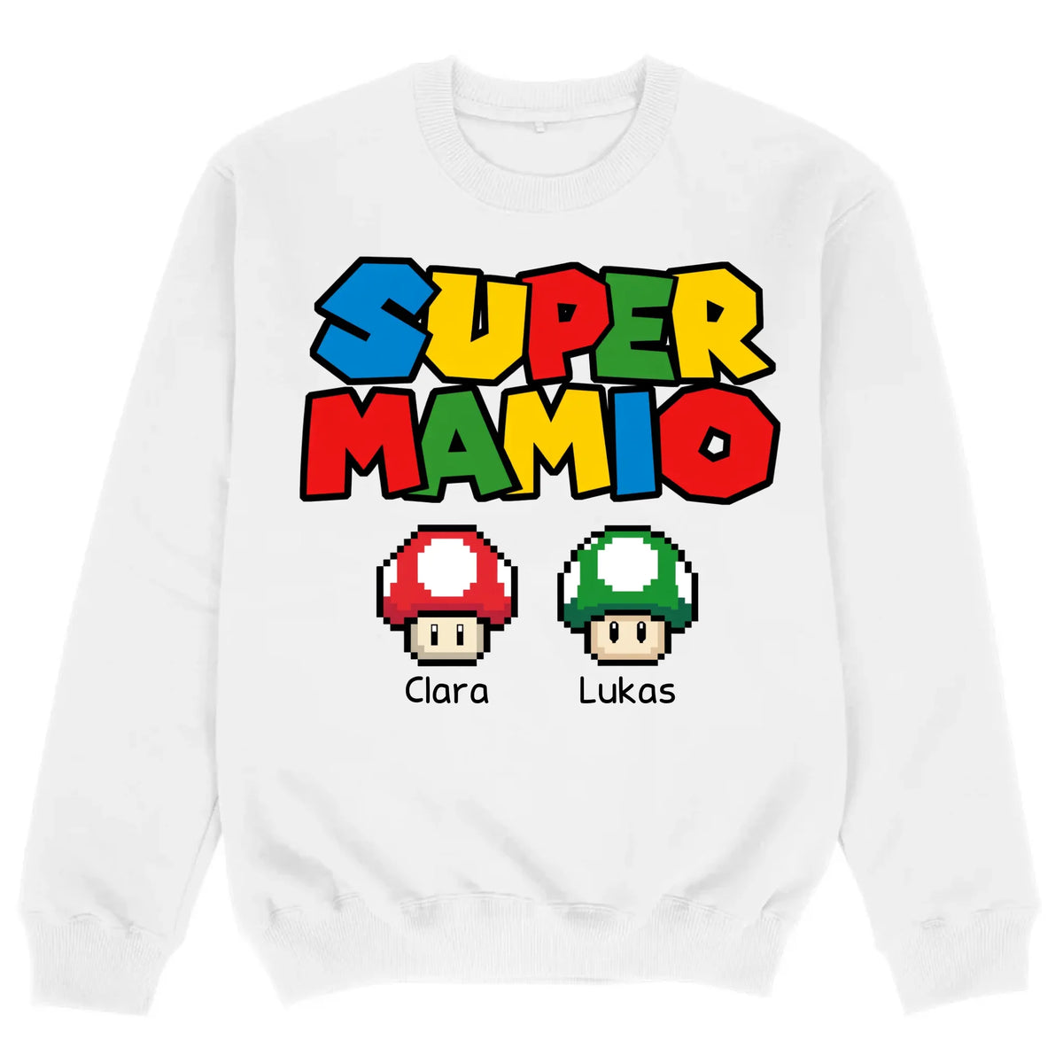 mockup sweater white