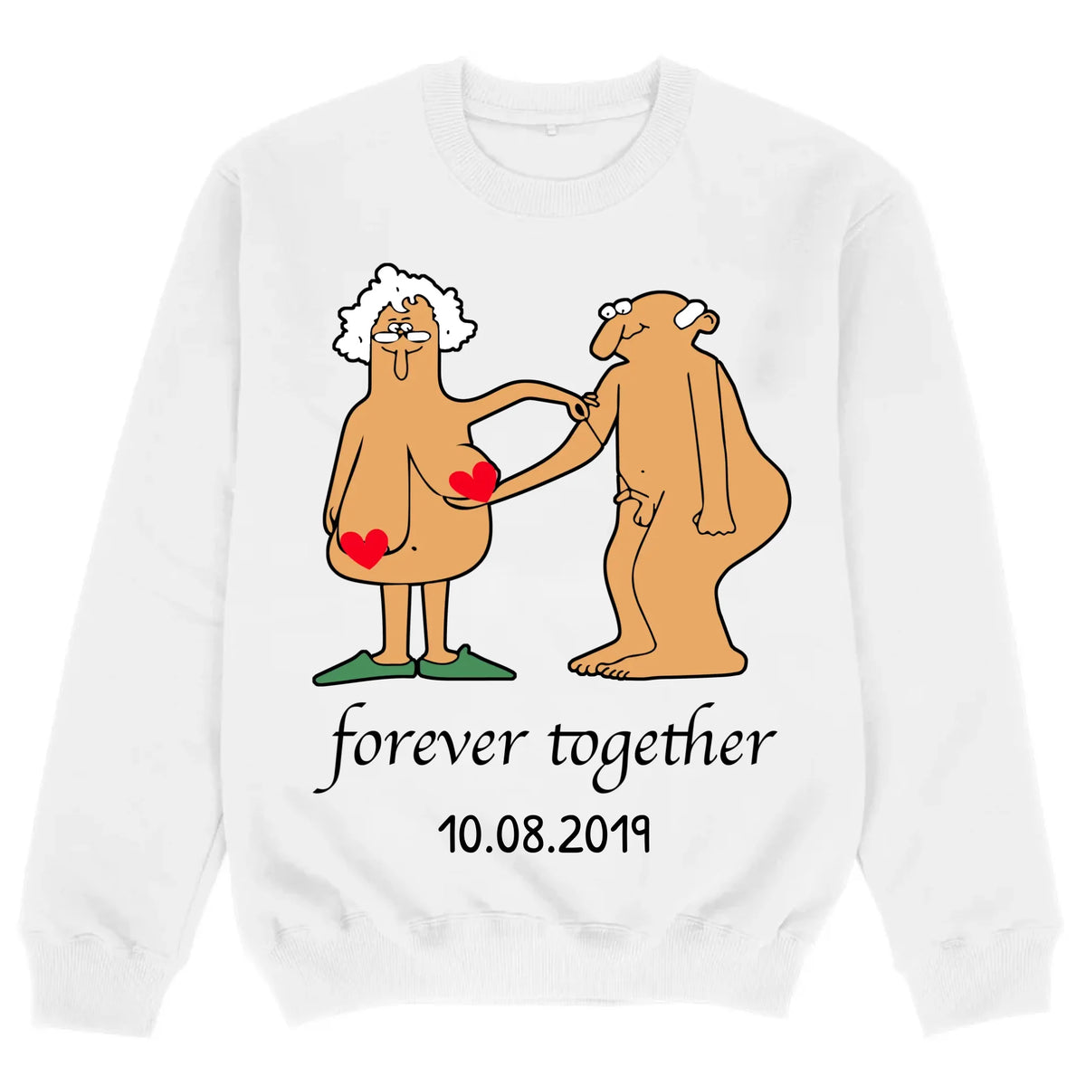 mockup sweater white