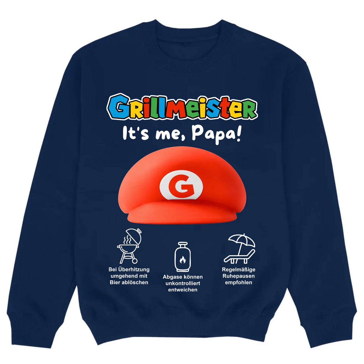mockup sweater navy