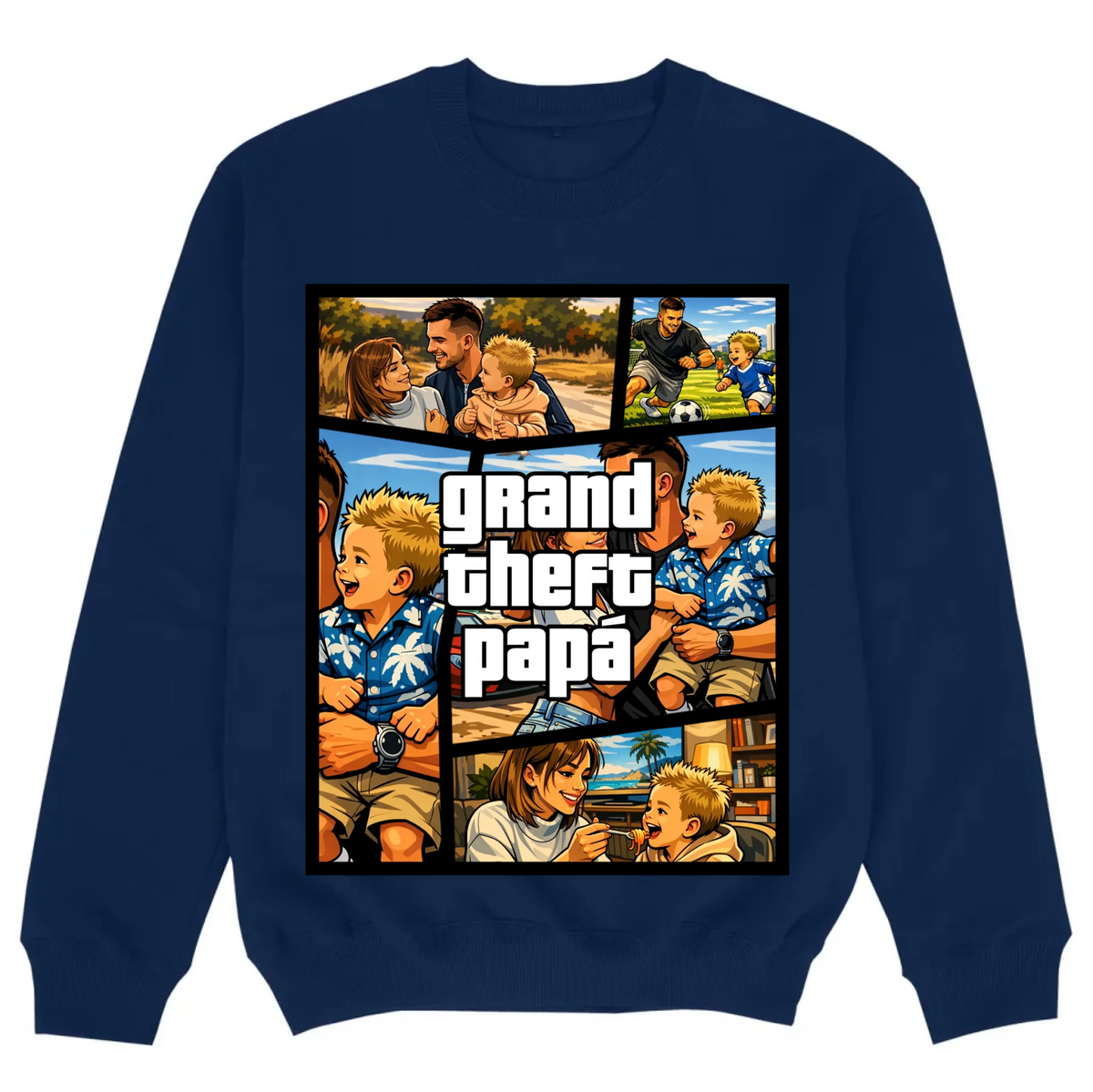mockup sweater navy