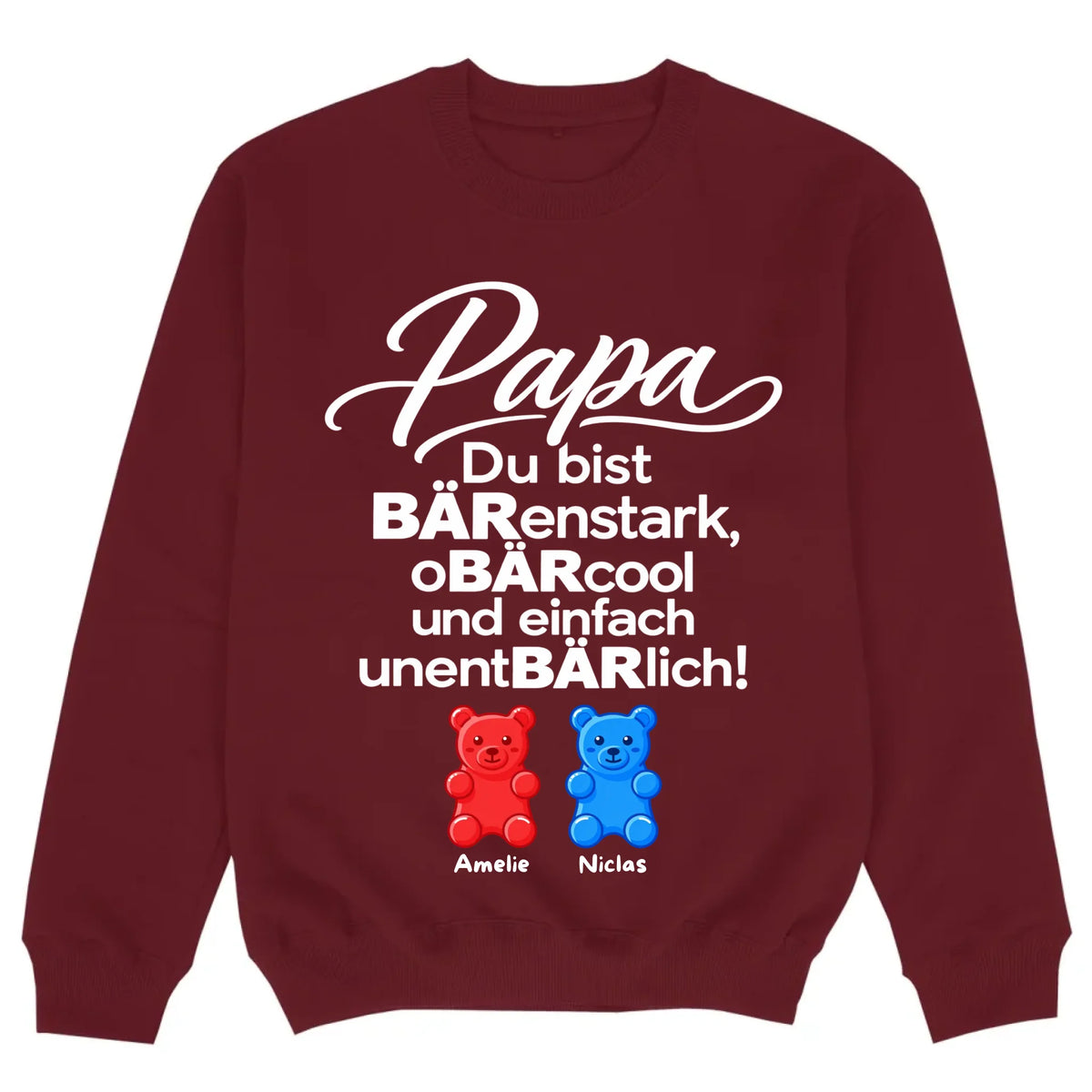 mockup sweater burgund