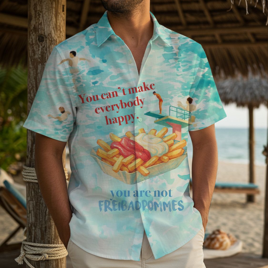 FREIBADPOMMES - Hawaiihemd