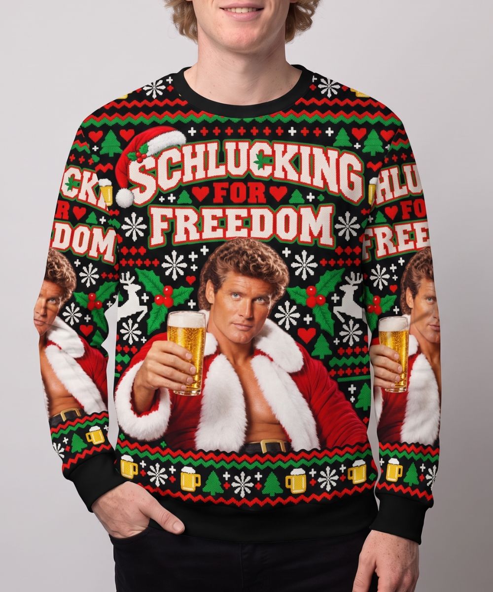 SCHLUCKING FOR FREEDOM - Signature Christmas Sweater