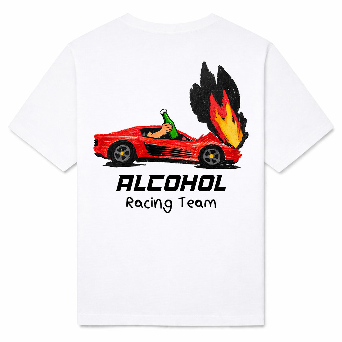 ALCOHOL RACING TEAM - Premium T-Shirt Backprint