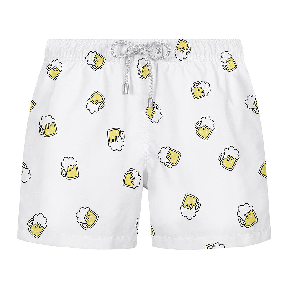 BEER PATTERN - Premium Badeshort Fullprint