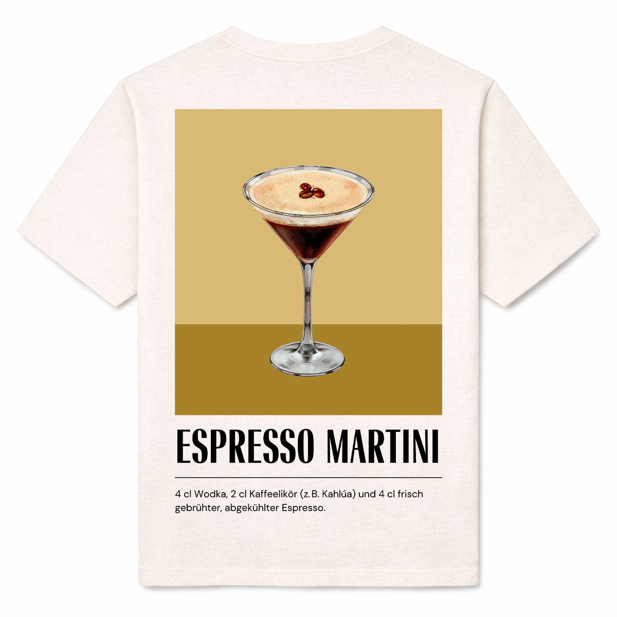 ESPRESSO MARTINI - Premium T-Shirt Backprint
