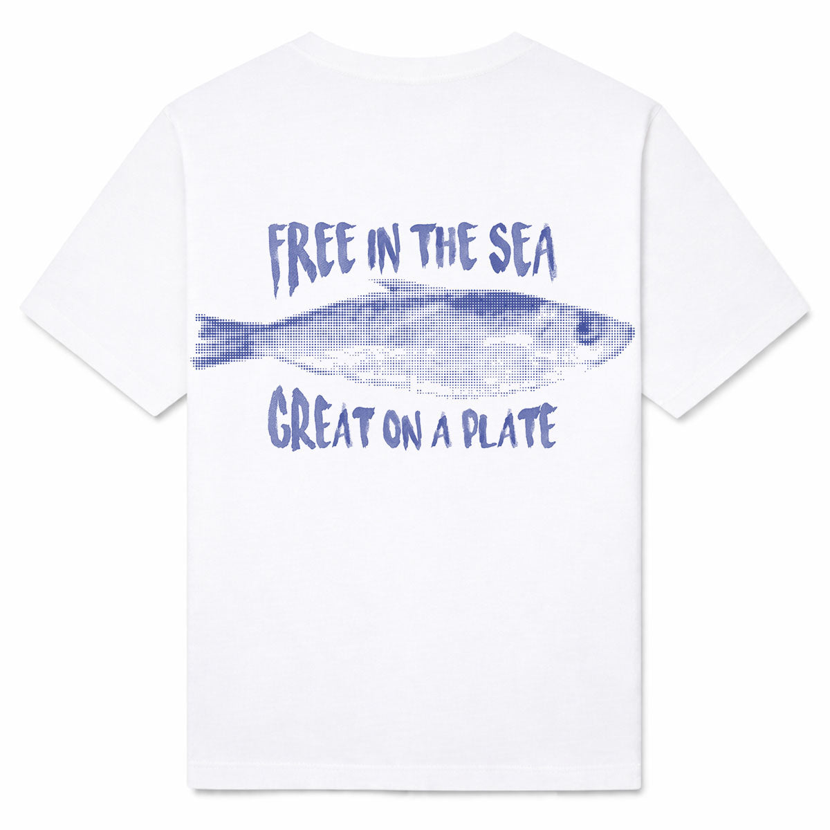FREE IN THE SEA - Premium T-Shirt Backprint