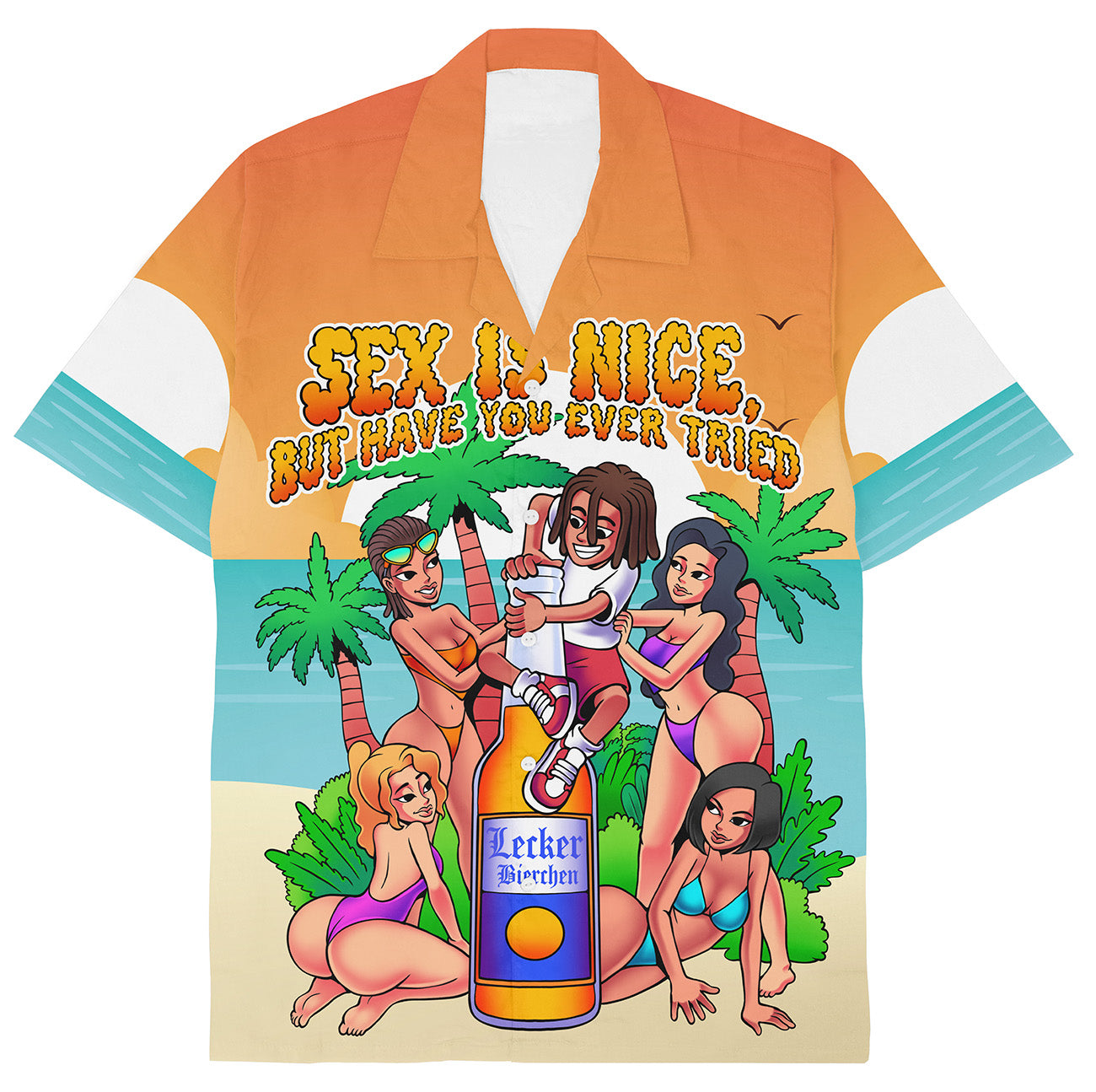 HAVE YOU EVER TRIED BIERCHEN - Hawaiihemd