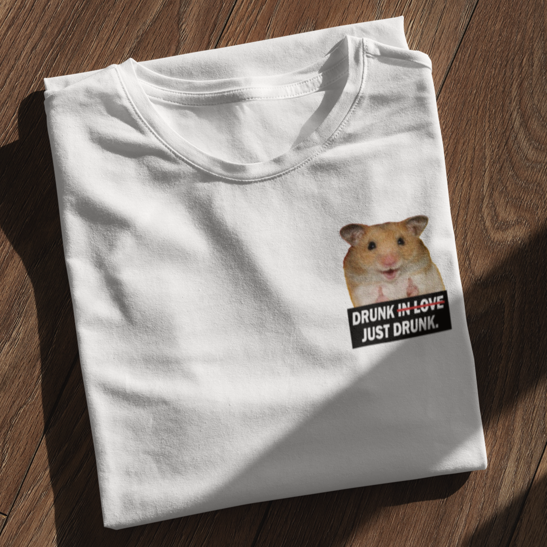 DRUNK IN LOVE HAMSTER - Premium Shirt Damen