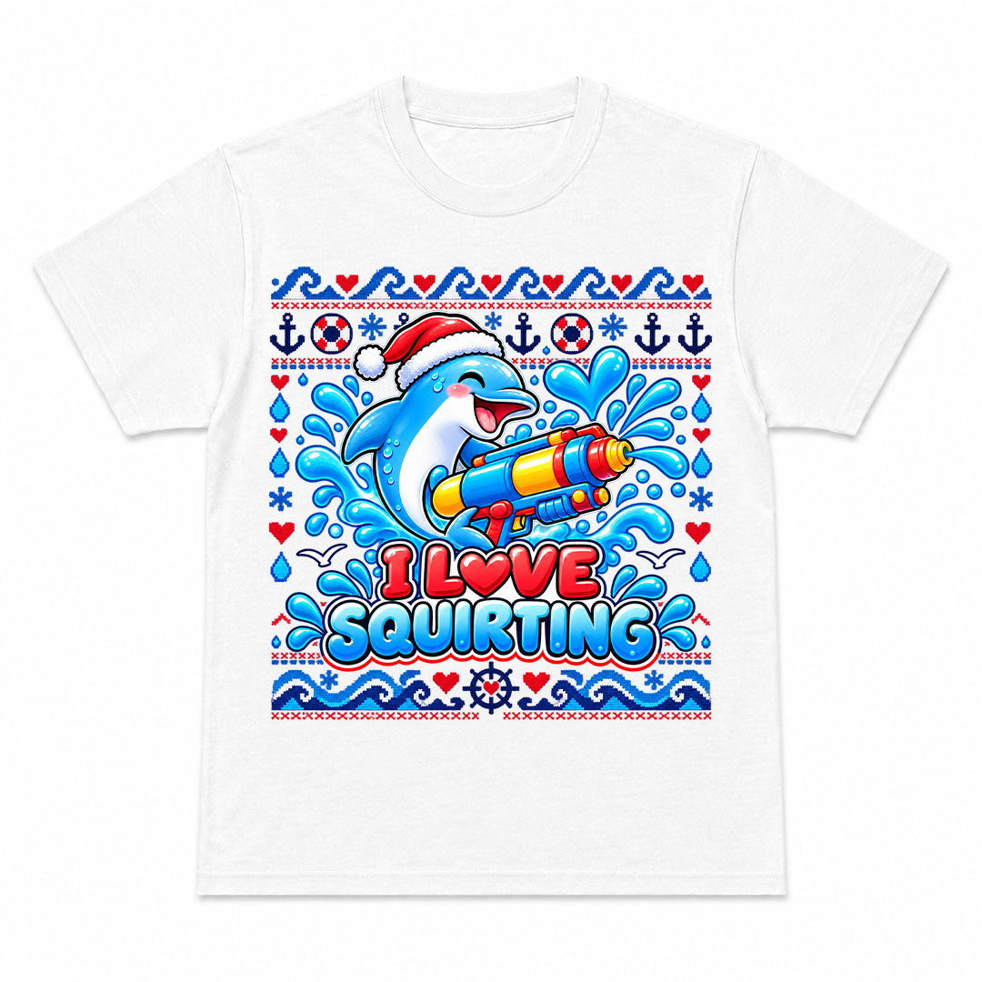 I LOVE SQUIRTING CHRISTMAS - Camiseta Navideña