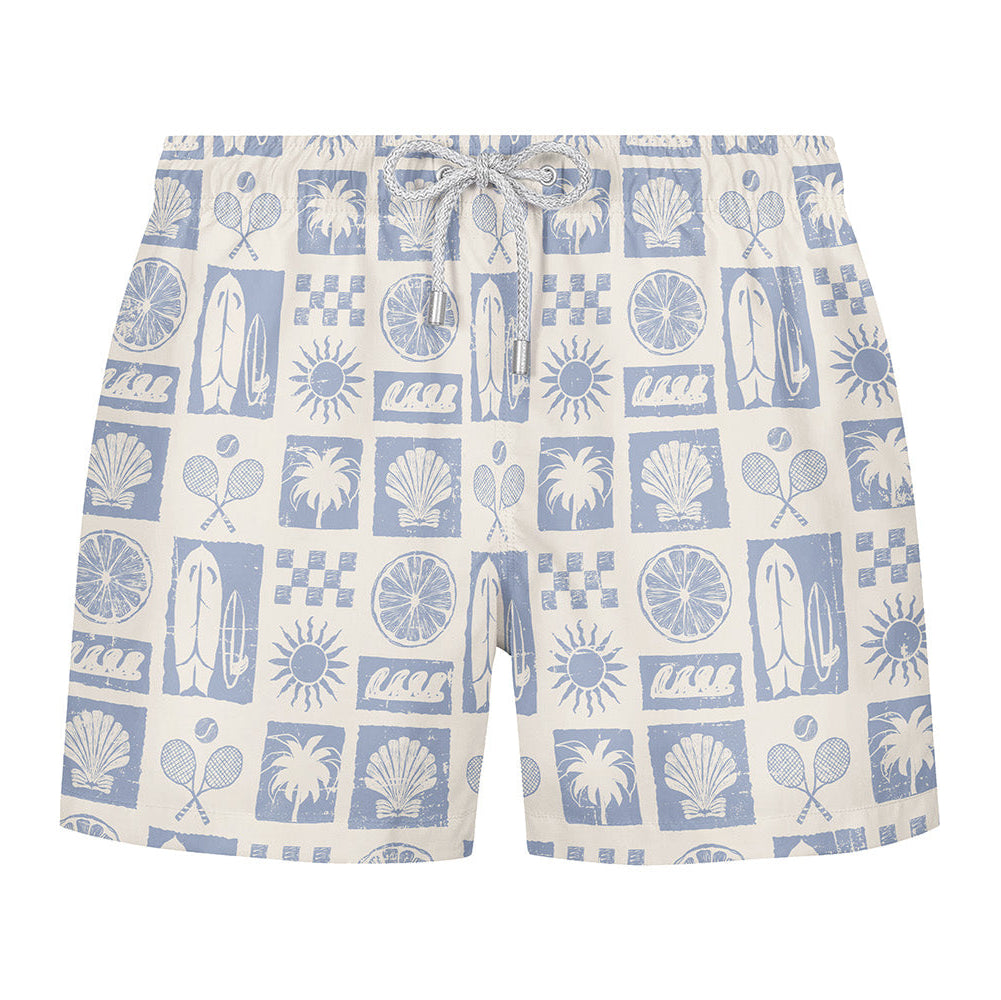 SURFIN' AND TENNIS - Premium Badeshort Fullprint