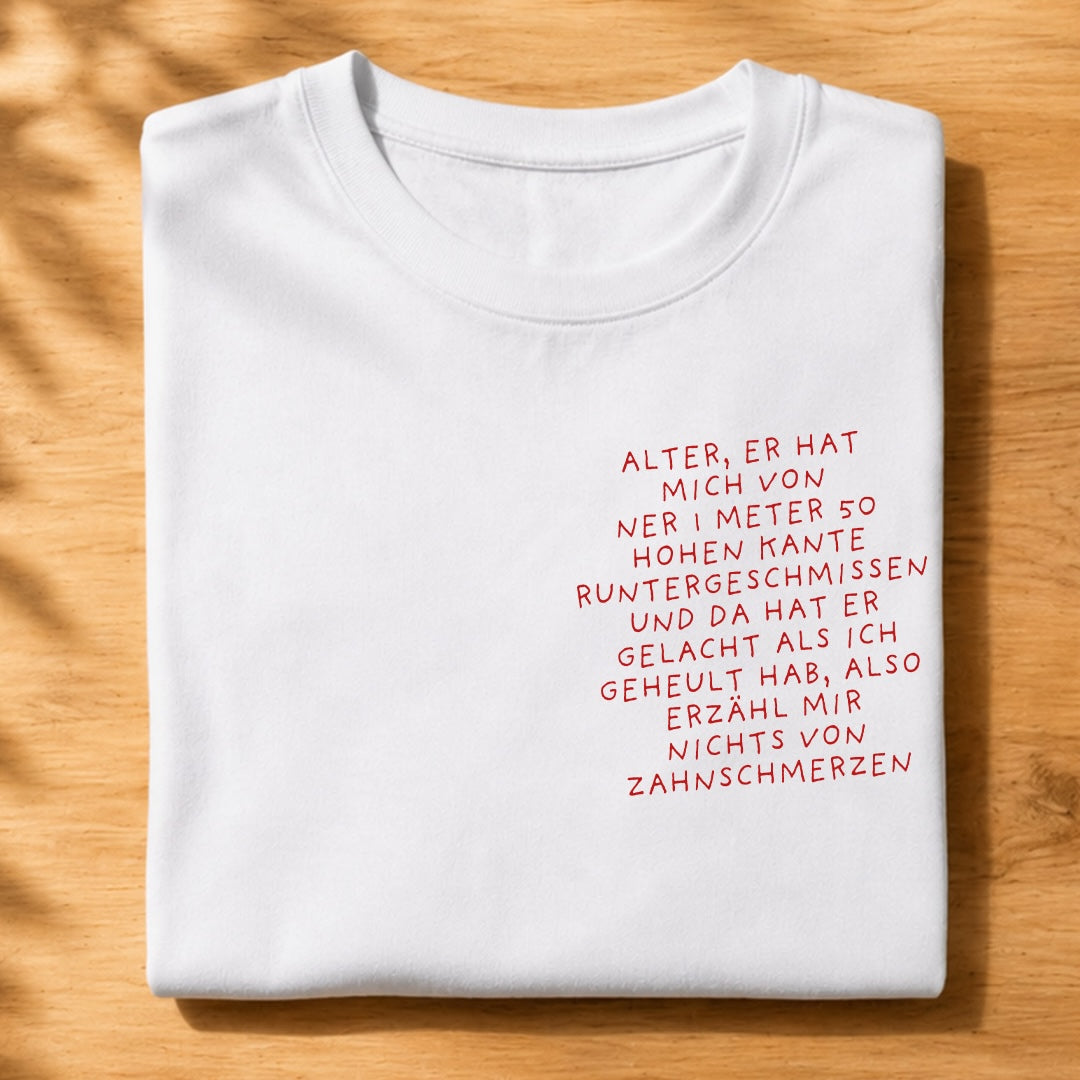 ZAHNSCHMERZEN - T-shirt Premium Unisex – Stampa sul petto