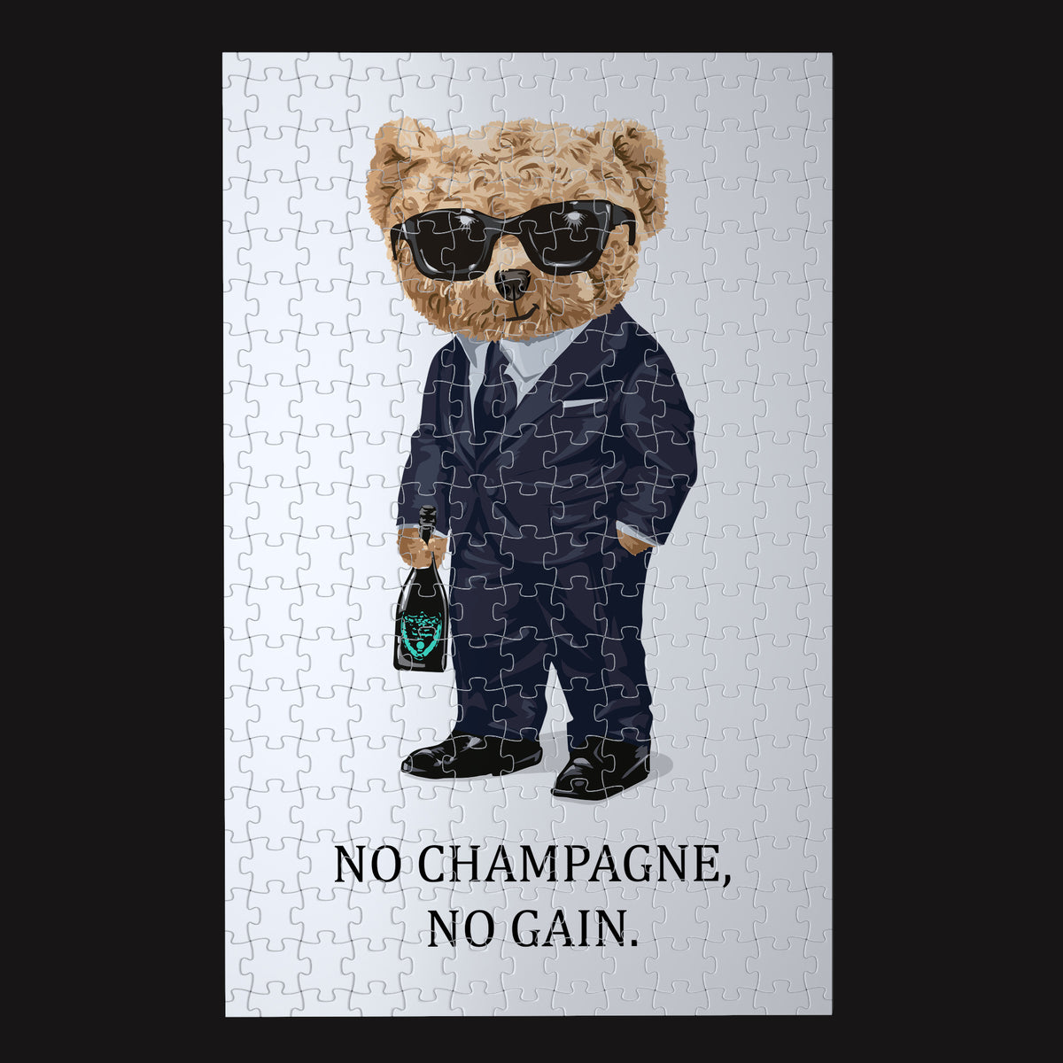 NO CHAMPAGNE NO GAIN - Premium Puzzle - Weinspirits